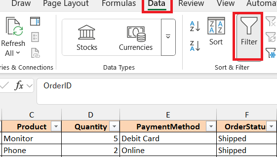 گزارشگیری با حالت فیلتر-excel-report