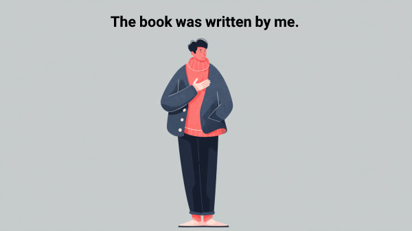 مردی در حال تشکر کردن برای تحسین کتابش