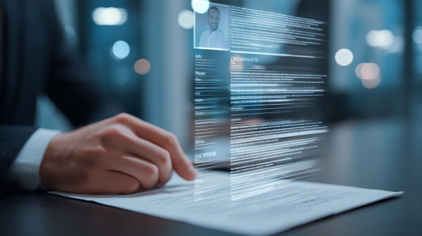 کارفرمایی در حال مرور رزومه نیرو کار مسلط به ICDL است - مزایای مدرک ICDL