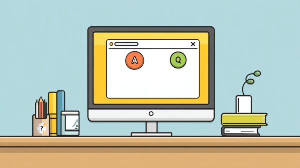 تصویری از کامپیوتر به همراه سوال و جواب