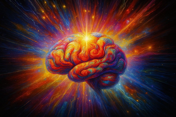 مغز درخشان در پس زمینه تیره - اصطلاحات روانشناسی