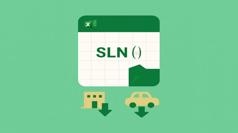 تابع SLN در اکسل – محاسبه استهلاک دارایی به روش خط مستقیم + مثال