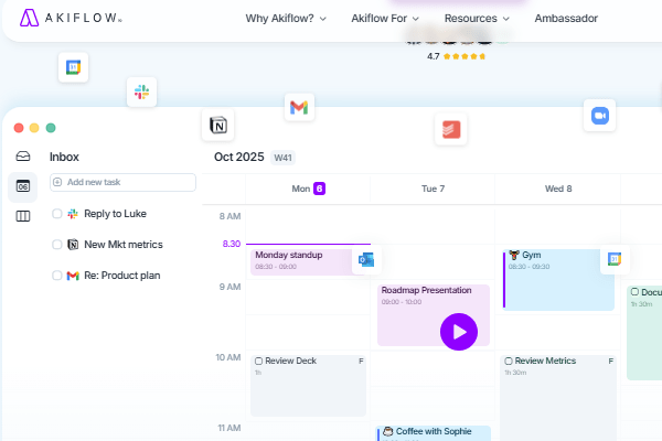 Akiflow ابزاری برای مدیریت تمام کارهای روزانه با هوش مصنوعی - برنامه ریزی روزانه با هوش مصنوعی