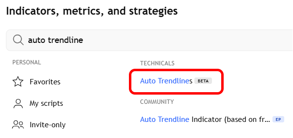 خط روند خودکار