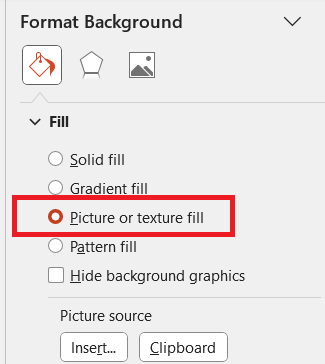 انتخاب قسمت وارد کردن پسزمینه-picture background