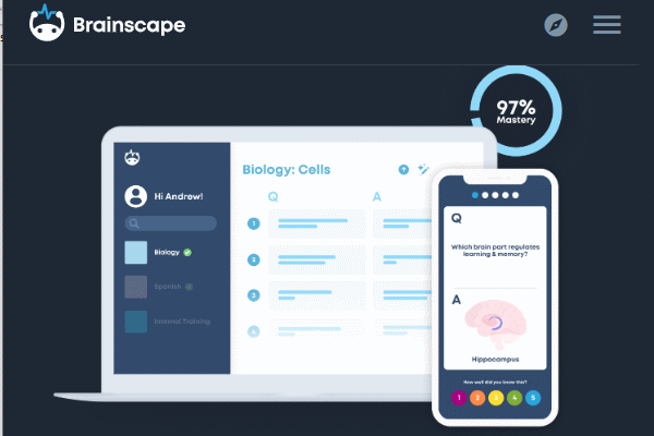 Brainscape ابزار هوش مصنوعی برای مرور دروس و برنامه ریزی درسی