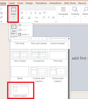 انتخاب قالب جدید-افزودن عکس به پاورپوینت