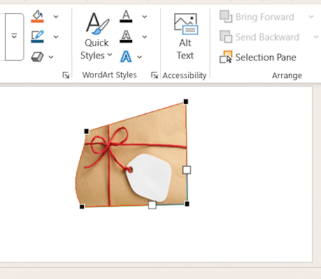 شکل تغییر یافته در پاورپوینت-افزودن عکس به پاورپوینت