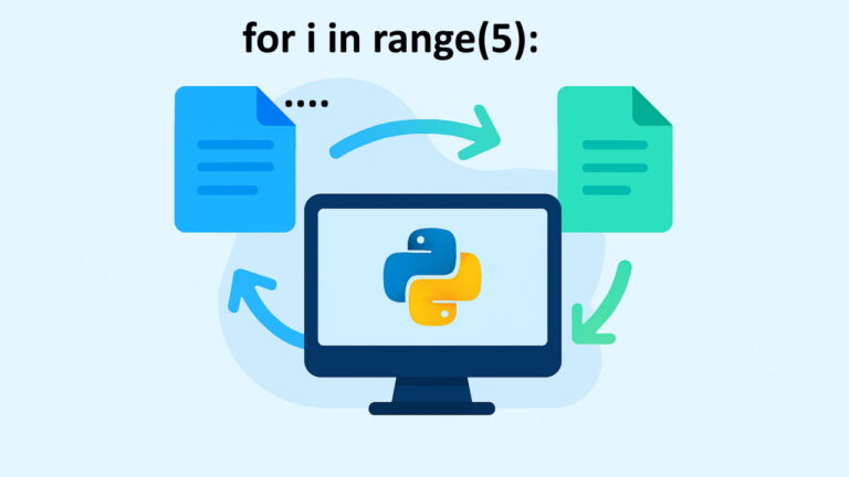 نمونه سوال حلقه for در پایتون – به زبان ساده + کد