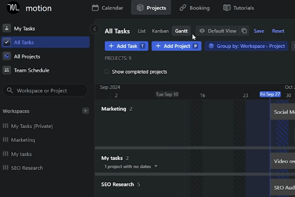 Motion ابزاری برای مدیریت زمان با هوش مصنوعی - برنامه ریزی روزانه با هوش مصنوعی