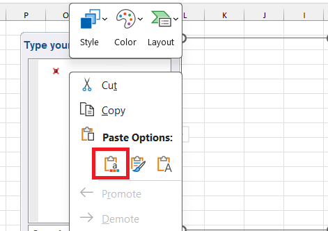 انتقال متنهای جدول-کشیدن چارت سازمانی در اکسل