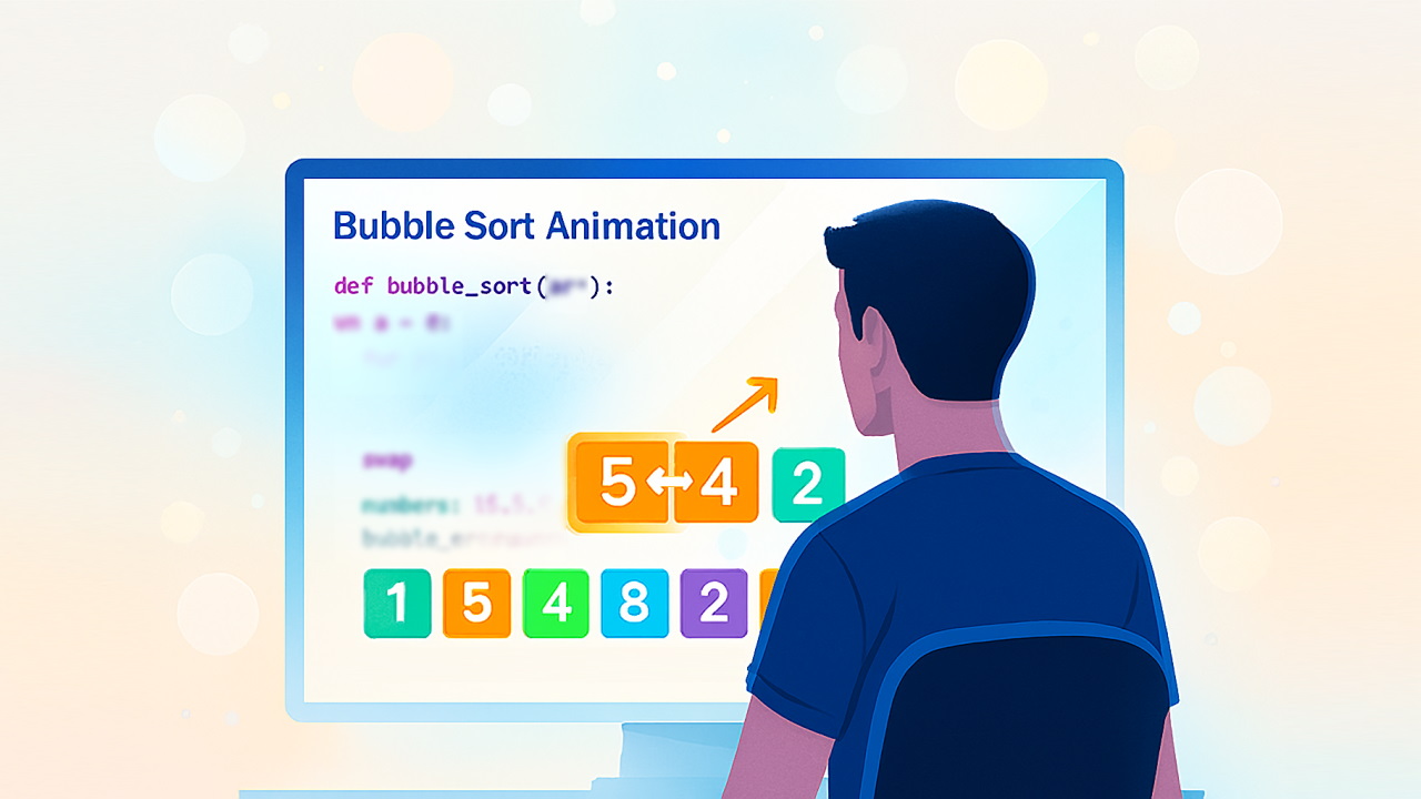 مرتب سازی حبابی (Bubble Sort) در پایتون چیست؟ – به زبان ساده + مثال