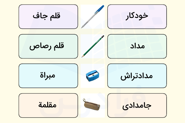 لوازم التحریر به عربی