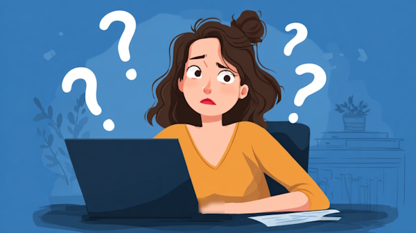 دختری پشت لپ‌تاپ در حال تمرین انجام دادن