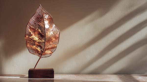 برگ تزيینی مسی رنگ