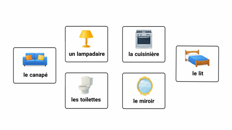 لوازم خانه به فرانسوی –  ۱۵۶ لغت کاربردی با مثال و تصویر