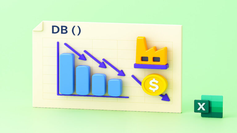 تابع DB در اکسل – فرمول محاسبه استهلاک به روش نزولی از صفر تا صد