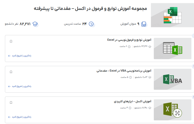 مجموعه فیلم آموزش فرمولنویسی اکسل فرادرس-ترکیب تابع IF و AND