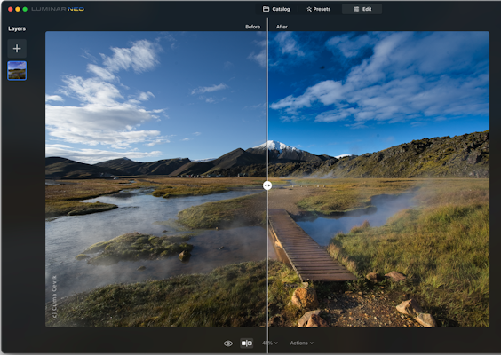ابزار Luminar Neo برای ادیت حرفه ای عکس با AI