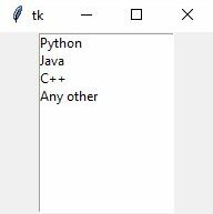 نمایش لیست‌باکس در ویجت‌های Tkinter