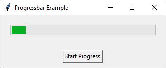 مثالی درباره استفاده از نوار پیشرفت در Tkinter