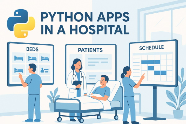 مدیریت کارهای بیمارستان با اپلیکیشنهای ساخته شده توسط پایتون