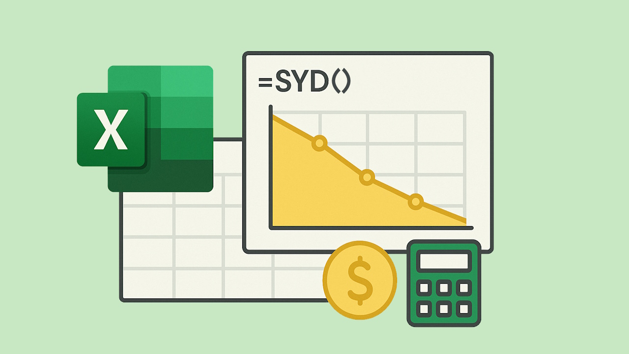 تابع SYD در اکسل – فرمول محاسبه استهلاک به روش مجموع سنوات + مثال