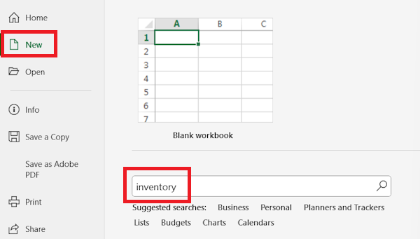 جستجوی قالب انبار-آموزش انبارداری با اکسل