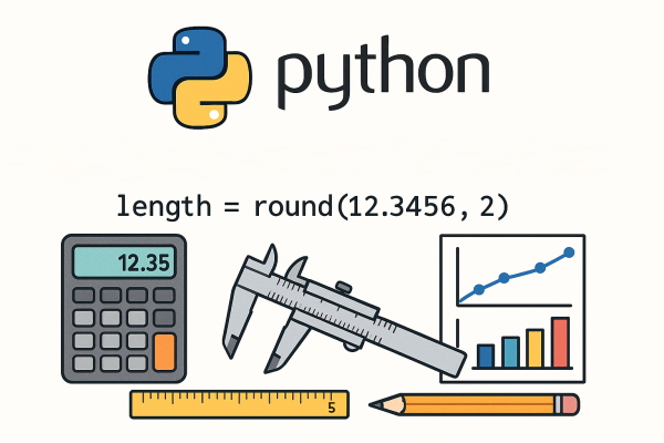 استفاده از تابع round در پایتون برای انجام محاسبات مهندسی
