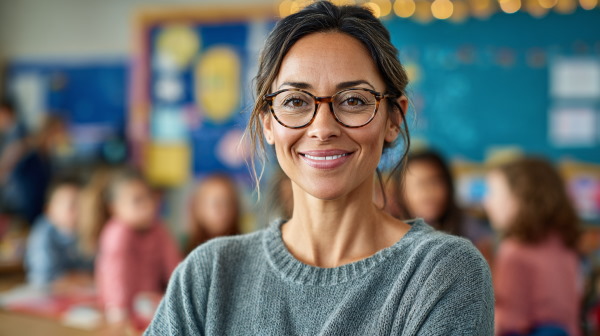 معلمی در کلاس درس