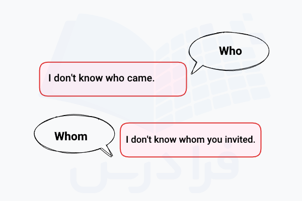 Who و Whom با مثال