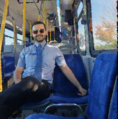 تصویر بعد از چند مرحله اجرای فیلتر ModeFilter