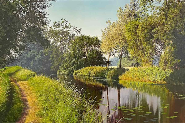 نقاشی فوتورئال «The River Chelmer»