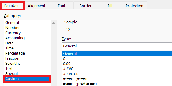 انتخاب بخش custom-فارسی کردن اعداد در اکسل