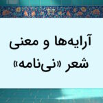 آرایه ها و معنی شعر نی نامه – فارسی دوازدهم