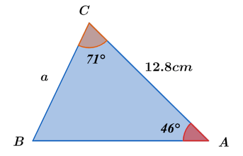 مثلثی با دو زاویه مشخص