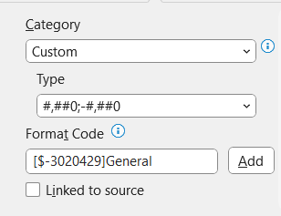 جاگذاری در قسمت فرمت کد-فارسی کردن اعداد در اکسل