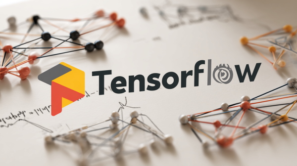 نمونه‌ای متغایر‌ها و گراف‌ها همراه با عبارت کتابخانه tensorflow در پایتون