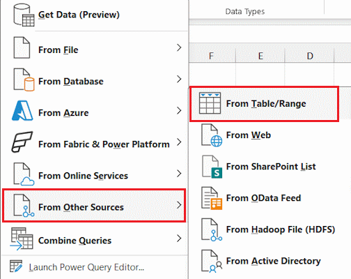 ورود به پنجره powerquery در اکسل-list-compare