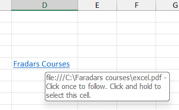 نمونه هایپرلینک اکسل-لینک کردن در اکسل
