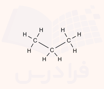 فرمول ساختاری ماده پروپان