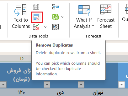 حذف دادههای تکراری از جدول-management-dashboard