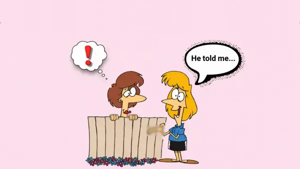 تصویر دو زن در حال بررسی تفاوت Tell و Say