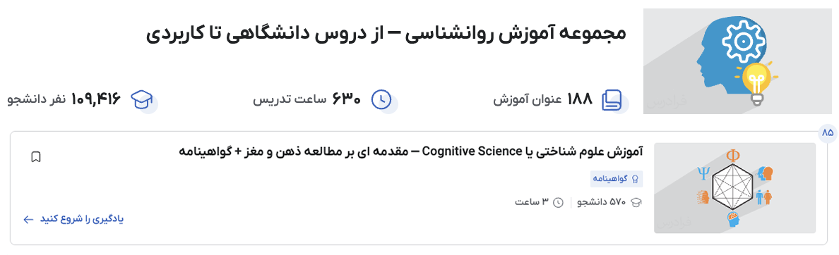 لندینگ مجموعه فیلم آموزش روانشناسی فرادرس