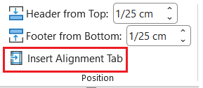 بخش alignment-تنظیم هدر و فوتر در ورد