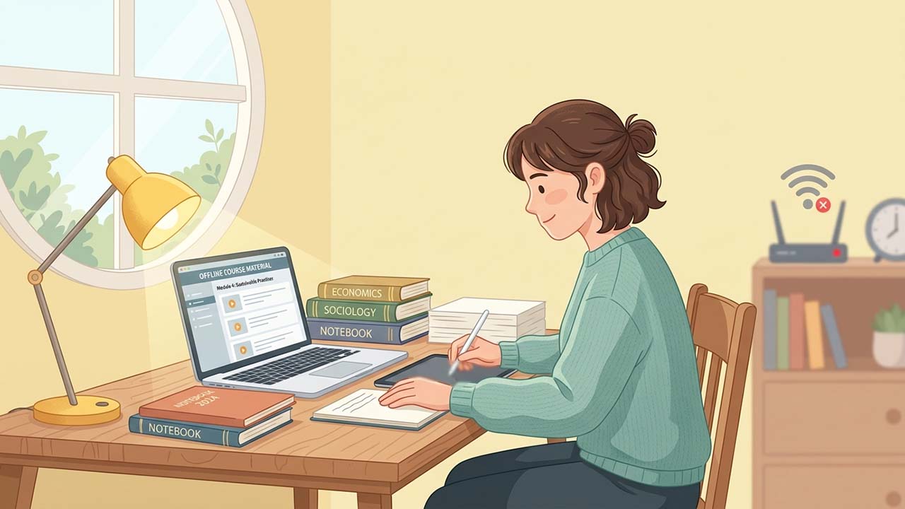 مطالعه برای امتحان بدون اینترنت – امکانات مجله فرادرس برای مطالعه در قطعی