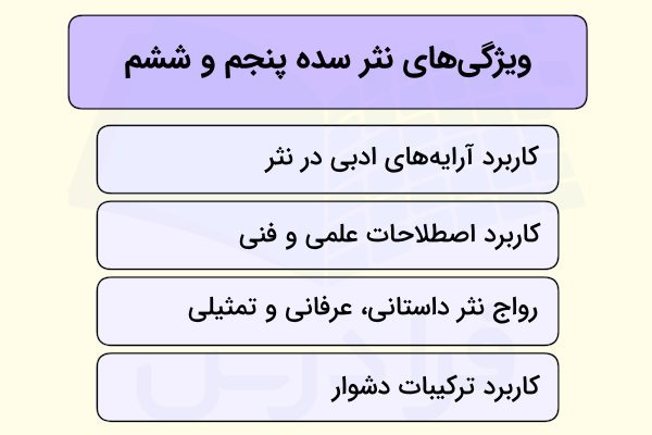 سبک شناسی ادبی نثر سده پنجم و ششم