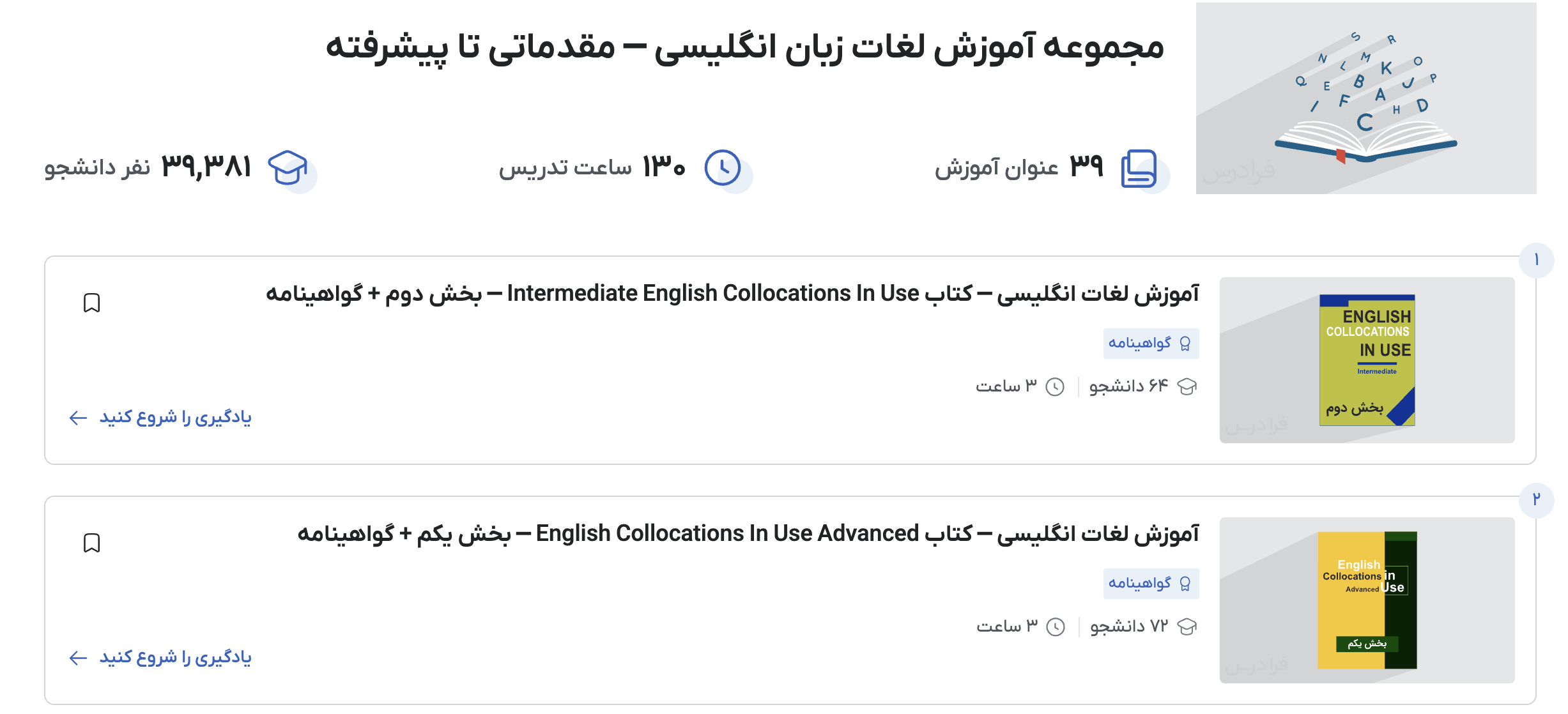 فیلم‌های آموزش لغات انگلیسی در فرادرس