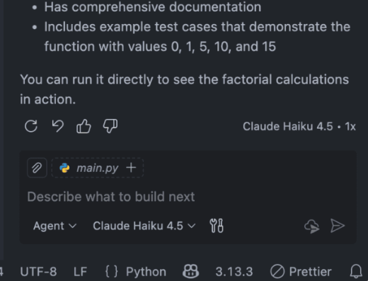 عملکرد GitHub Copilot در VSCode