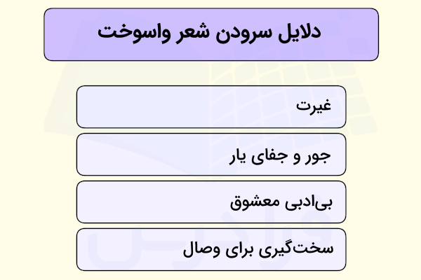 دلایل سرودن شعر واسوخت